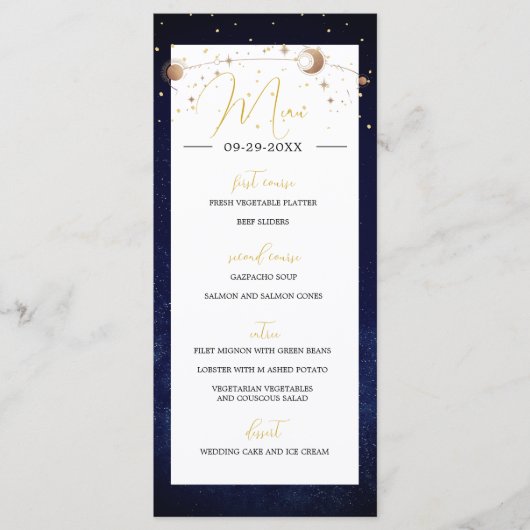 天空ムーンスターエレガモダンントウェディング プログラム (正面)