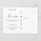 天空リマインダーRSVP招待状はがき インビテーションポストカード (裏面)