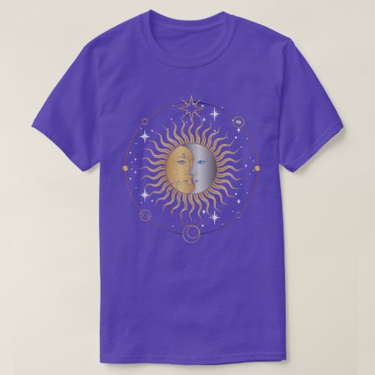 天空体ムーンサンボホ星占い Tシャツ (デザイン正面)
