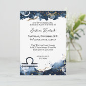 天空占星術天秤座誕生日 招待状 (スタンド正面)