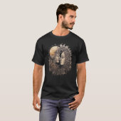 天空宇宙太陽ムーンボホルーナ天文学太陽の学 Tシャツ (正面フル)