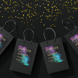 天空宇宙星空金ゴールドスター結婚ズ スクエアシール