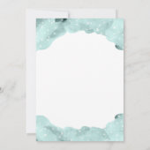 天空射手座星占いサイン赤ちゃんシャワー 招待状 (裏面)