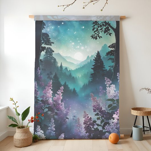 天空春夢想的薄紫フローラ風景 薄葉紙