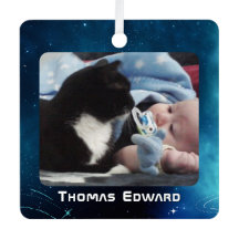 天空深いブルーアウタースペースベビー誕生