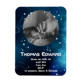 天空深いブルー宇宙誕生発表 マグネット