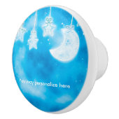 天空白熱［赤熱］光を放つ星&ムーンブルースカイ子供部屋 セラミックノブ (右)