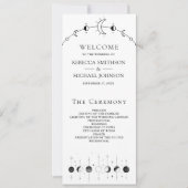 天空白黒ムーン結婚式 プログラム (正面)