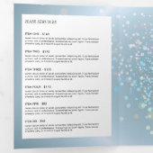 天空紙吹雪グローブルー美しいパンフレット 三つ折りカード (内部最初)