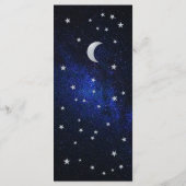 天空結婚のメニュー月と星の書道 メニュー (裏面)