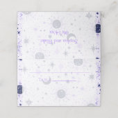 天空結婚の折り曲げ座席表 プレイスカード (外部開封)