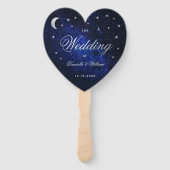 天空結婚式 プログラムムーンスターズ&書道 ハンドファン (正面)