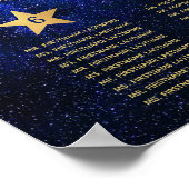 天空結婚金ゴールド10座席表 ポスター (角)