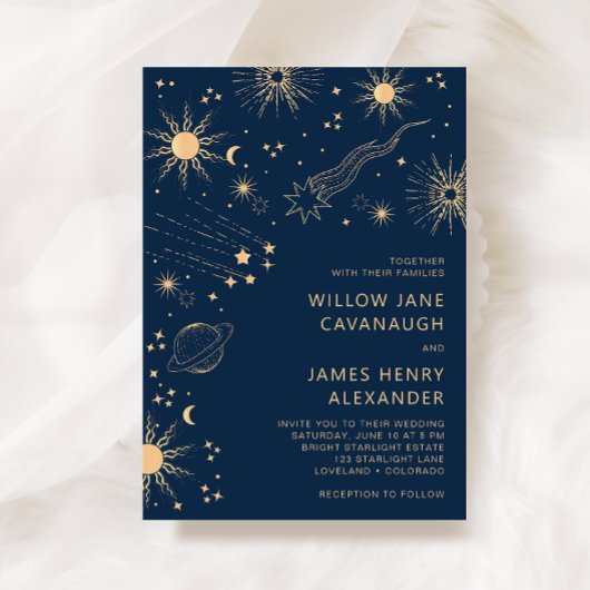 天空結婚青 招待状