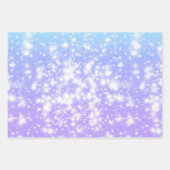 天空誕生日ギフトラップ | スターリーナイト紙 ラッピングペーパーシート (正面2)