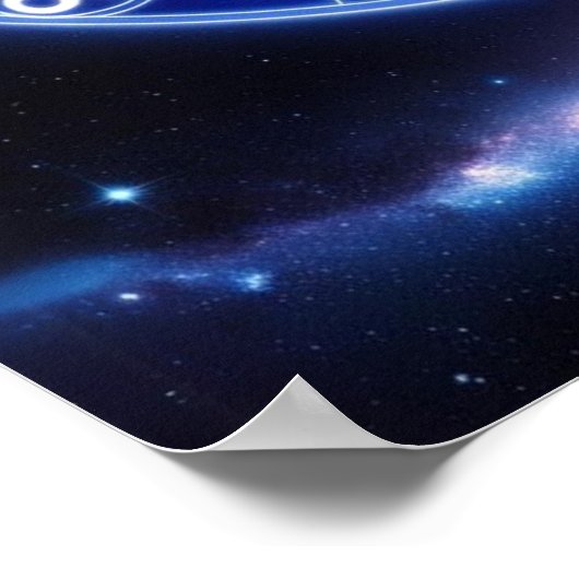 天空調和〔占星術の〕十二宮図マンダラ | コズミックウォールアート ポスター (角)