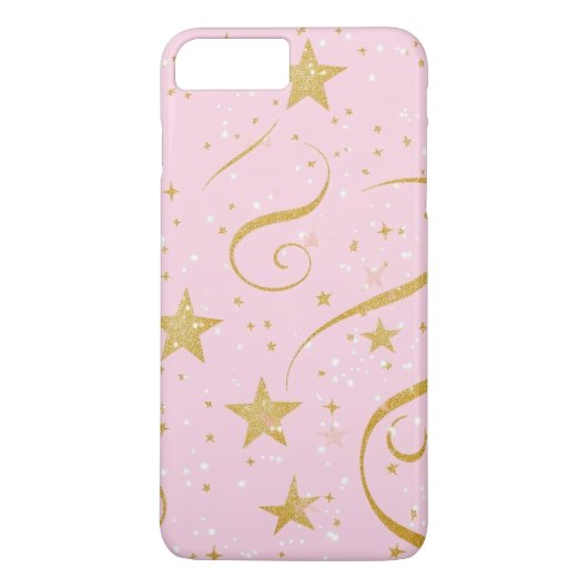 天空赤面 – 星空バラ金ゴールド電話ケース Case-Mate iPhoneケース (裏面)