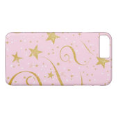 天空赤面 – 星空バラ金ゴールド電話ケース Case-Mate iPhoneケース (裏面(横))