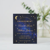 天空金ゴールドスターズバジェット婚約招待状 (スタンド正面)