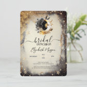 天空金ゴールドスターズムーンズダークブライダルルンチョン 招待状 (スタンド正面)