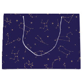 天空金ゴールドスターソラレクリプステーマ ラージペーパーバッグ (正面)