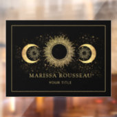 天空金ゴールドブラックサンムーンウィンドウにしがみつく ウィンドウサイン (シート2)