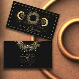 天空金ゴールドブラックサンムーン 名刺