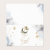 天空金ゴールドムーンスターズサンキューカード 名刺 (外部フラット)