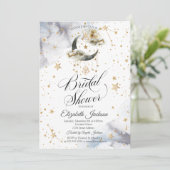 天空金ゴールドムーンスターズブライダルシャワー 招待状 (スタンド正面)