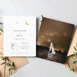 天空金ゴールドムーンスターズ写真QRコード結婚ズ