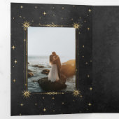 天空金ゴールドムーントリフォールド結婚式招待状 三つ折り招待状 (内部最初)