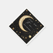 天空金ゴールドムーンパーティーナプキンス スタンダードカクテルナプキン (角)