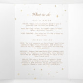 天空金ゴールドムーンフォールディング結婚式 プログラム (内部中)