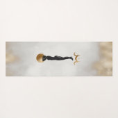 天空金ゴールドムーンヨガガガール ヨガマット (裏面(横))