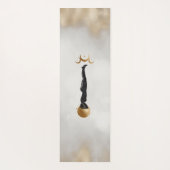 天空金ゴールドムーンヨガガガール ヨガマット (裏面)