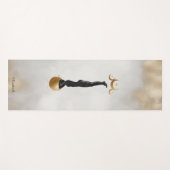 天空金ゴールドムーンヨガガガール ヨガマット (正面(横))