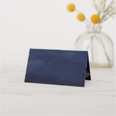 天空金ゴールド三日月結婚相 プレイスカード (裏面)