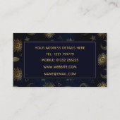 天空金ゴールド太陽ムーンスターズ 名刺 (裏面)