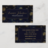 天空金ゴールド太陽ムーンスターズ 名刺 (正面/裏面)