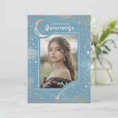 天空金ゴールド星月夜キンセアニェラ写真 招待状 (スタンド正面)