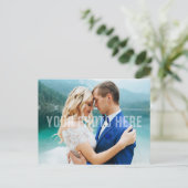 天空銀河系ス結婚ターズありがとう写真 ポストカード (スタンド正面)