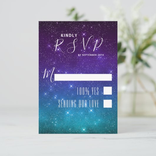 天空銀河系ナイトスカイスター結婚ズ 出欠カード (スタンド正面)