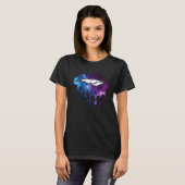 天空銀河系リップウィメンズ Tシャツ (正面フル)