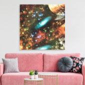 天空銀河系星雲宇宙ハッブル写真 キャンバスプリント (インサイチュ (リビング))