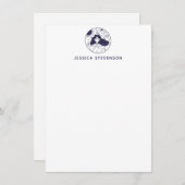 天空銀河間宇宙ガパーソナライズされたール ノートカード (正面/裏面)