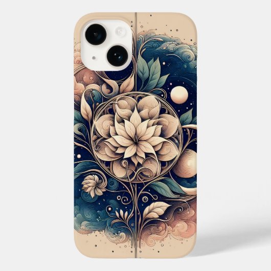 天空開花 – 神秘的フローラムーンアート» Case-Mate iPhoneケース (裏面)