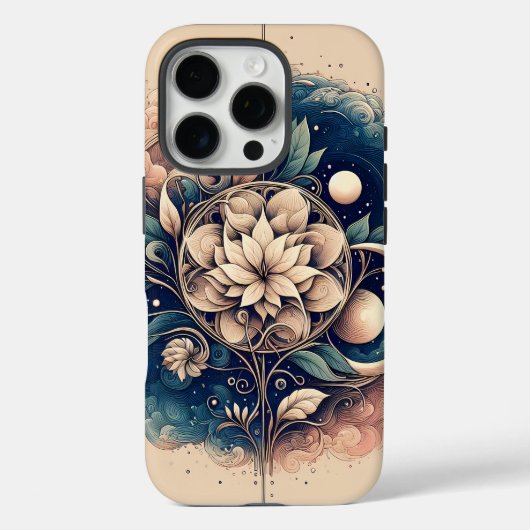 天空開花 – 神秘的フローラムーンアート» Case-Mate iPhoneケース (裏面)