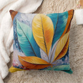 天空離れ | サンライト抽象芸術アート クッション (ブランケット)