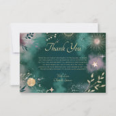 天空魔法ムーン&スターズエメラルド結婚ズ サンキューカード (正面)