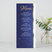 天空〔占星術の〕十二宮図スター結婚サインのメニューカード メニュー (スタンド正面)